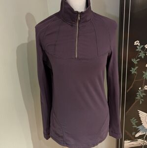 Royal Robbins Women's Medium 1/4 Zip Long Sleeve Pullover Shirt Dark Gray 36